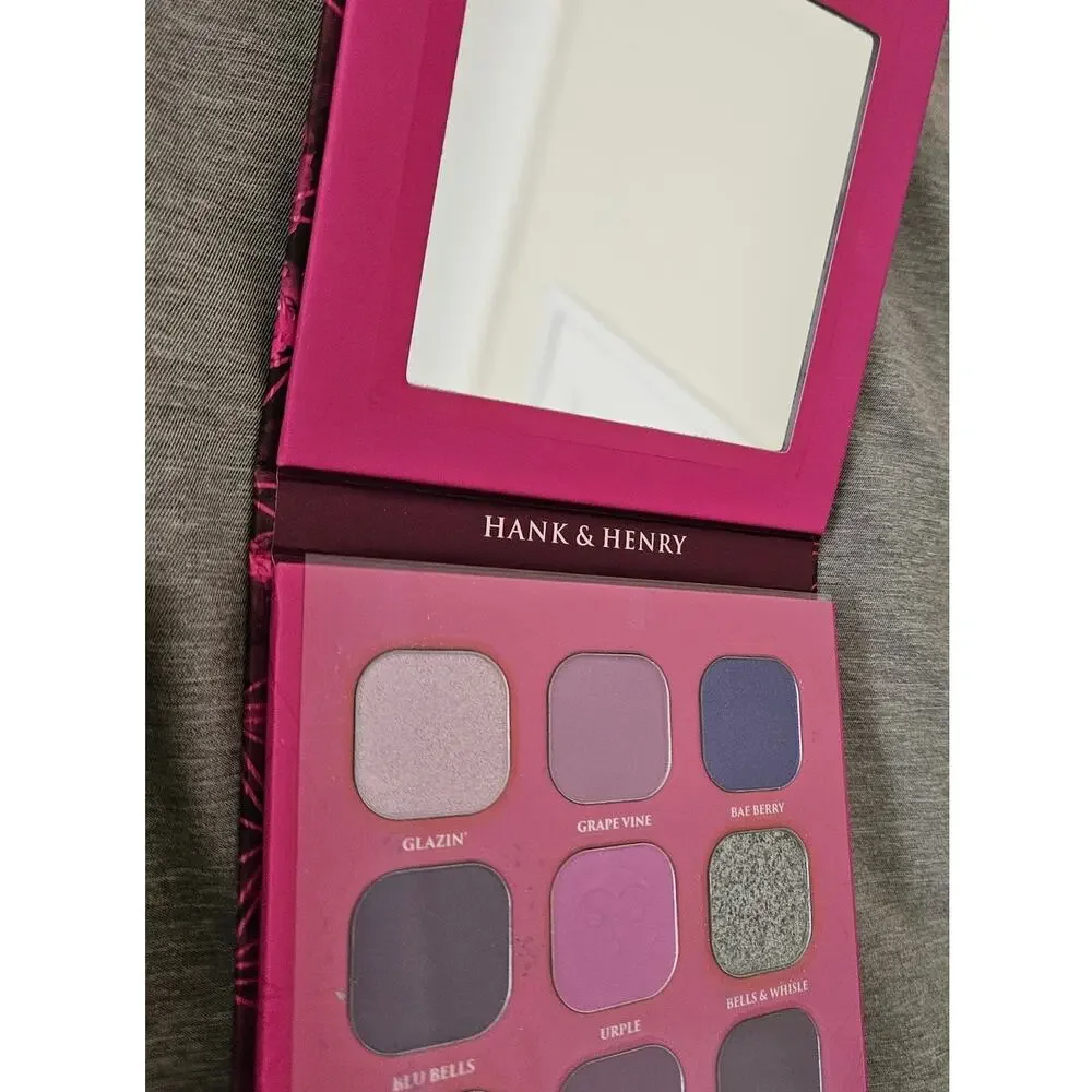 Hank & Henry Berries 9 Shade Eyeshadow Palette Cobalt Purple Berry NEW